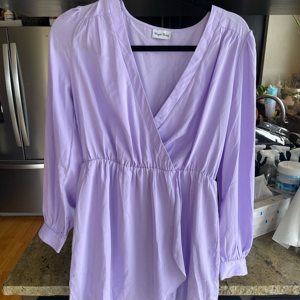 Brigitte Bailey tunic short faux wrap dress